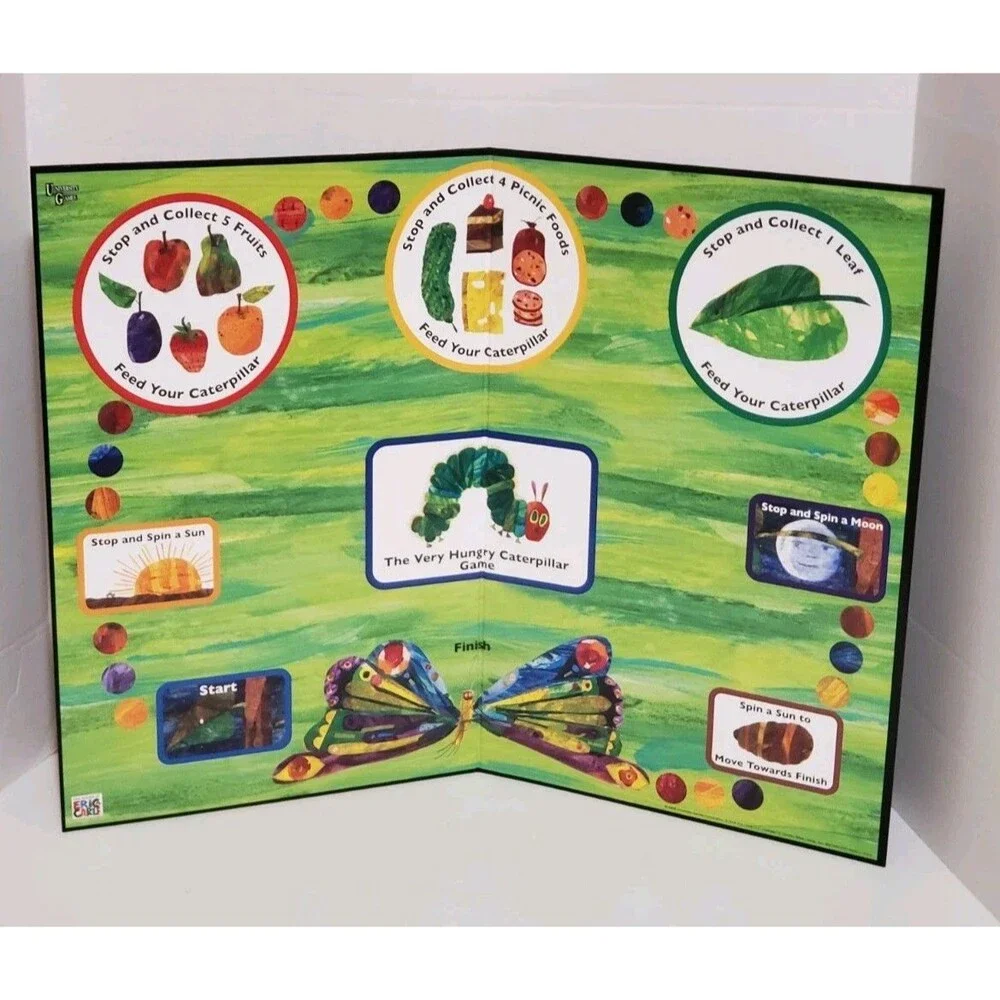 The Very Hungry Caterpillar Game Of Counting Colors & Contrasts Eric Carle 3+